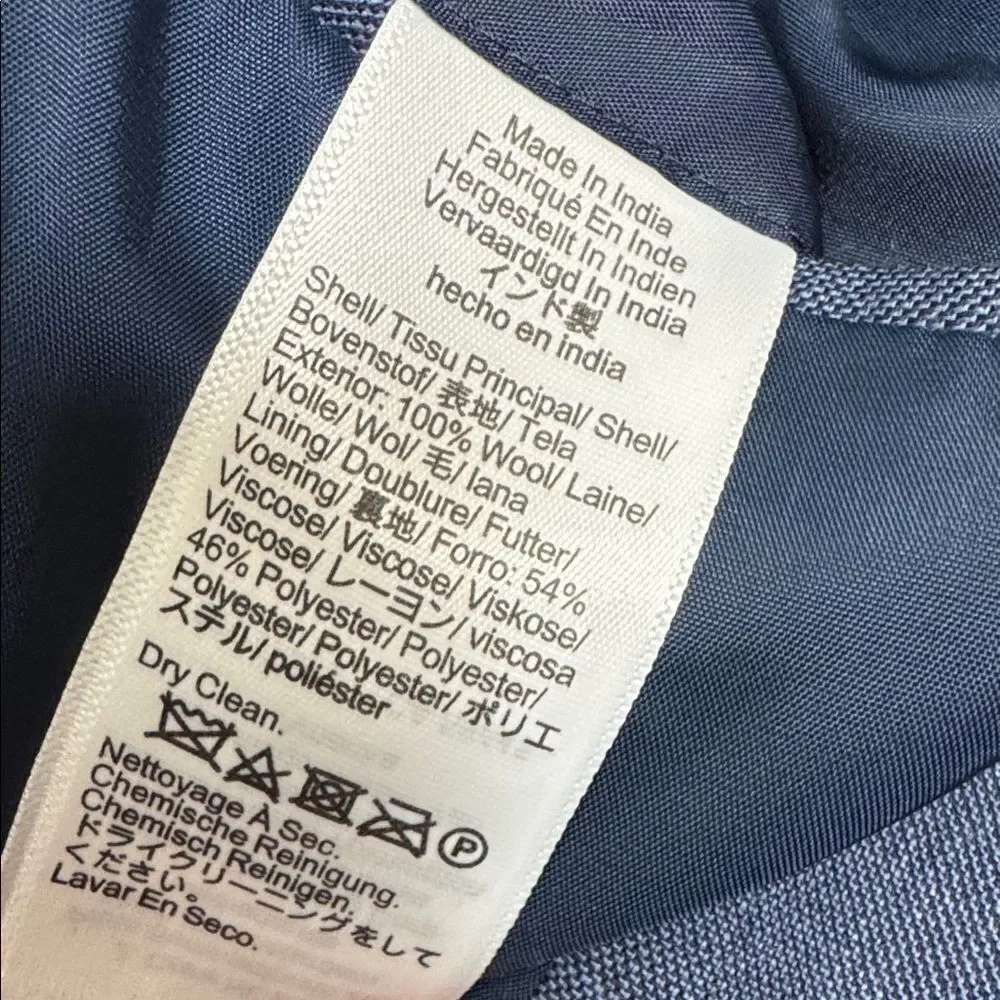 J.Crew Classic-fit Thompson worsted wool suit jacket Marina Blue 38S